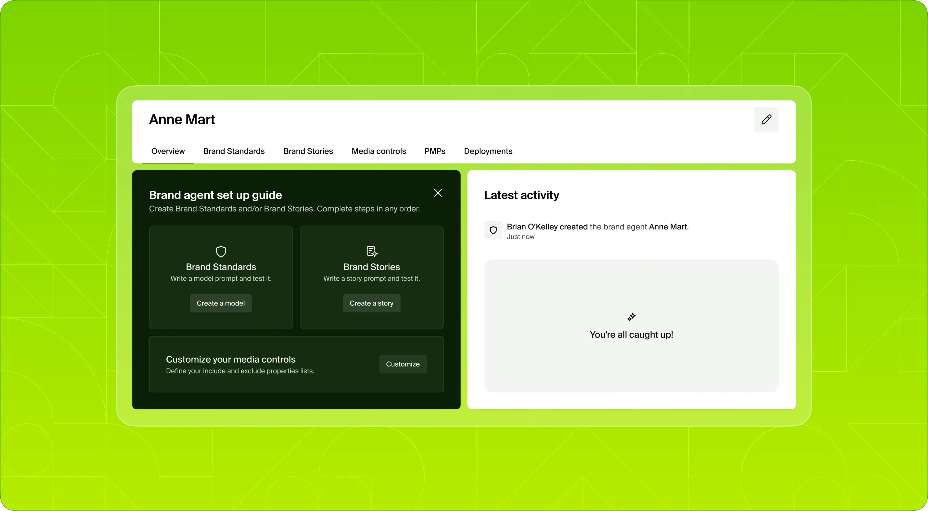 Everything your brand agent needs, all in one place.
